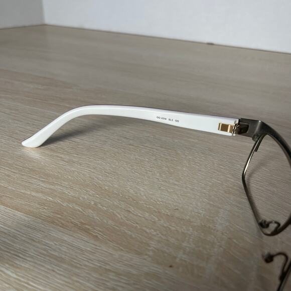 Gucci GG4214 5L3 Eyeglasses Silver Black Frames Only READ 54-16-135 - Picture 4 of 11